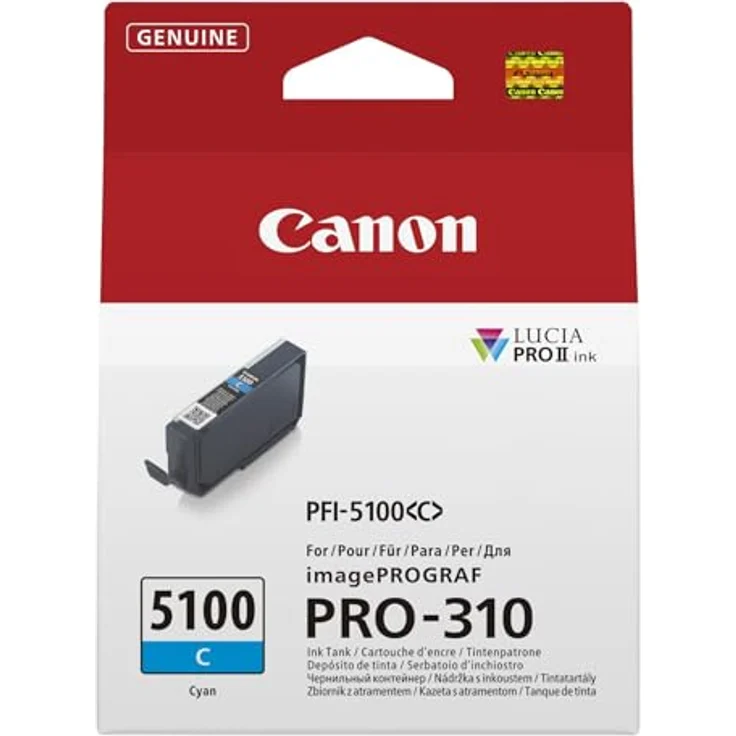 Canon PFI-5100 C Tintenpatrone, cyan, für präzise Druckergebnisse und hohe Farbqualität – Bild 2