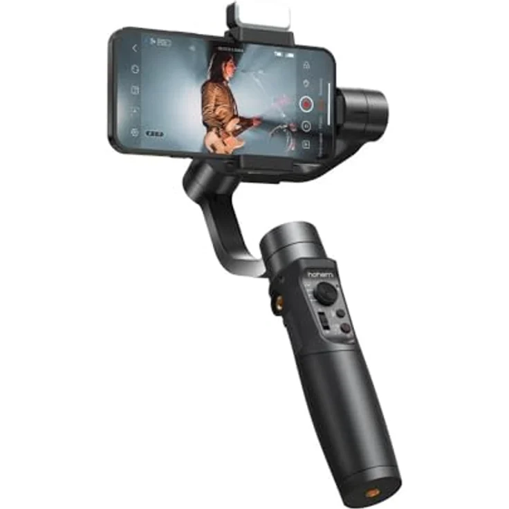 Hohem iSteady Mobile Plus Gimbal, 3-Achsen Stabilisierung mit Anti-Shake-Algorithmus, Schwarz – Bild 1