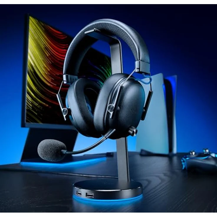 Razer BlackShark V3 for Playstation, Kabelloses E-Sport-Headset mit Triforce 50 mm Treiber, HyperClear Mikrofon und THX Spatial Audio, Schwarz – Bild 2
