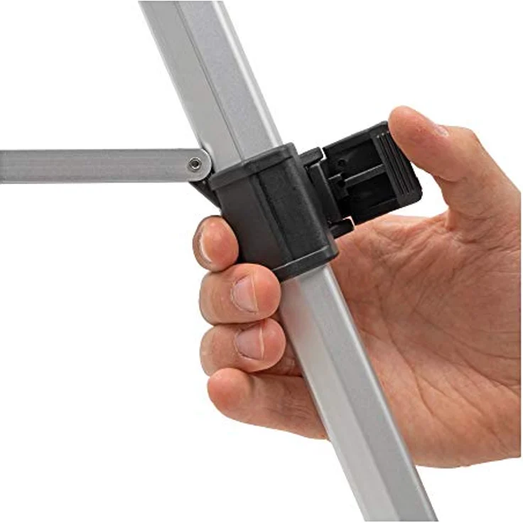 Stier STIER Stativ 250, Aluminium Baustativ mit verstellbarer Höhe von 88 bis 250 cm, für Laser und Nivelliergeräte, inkl. Tragetasche – Bild 6