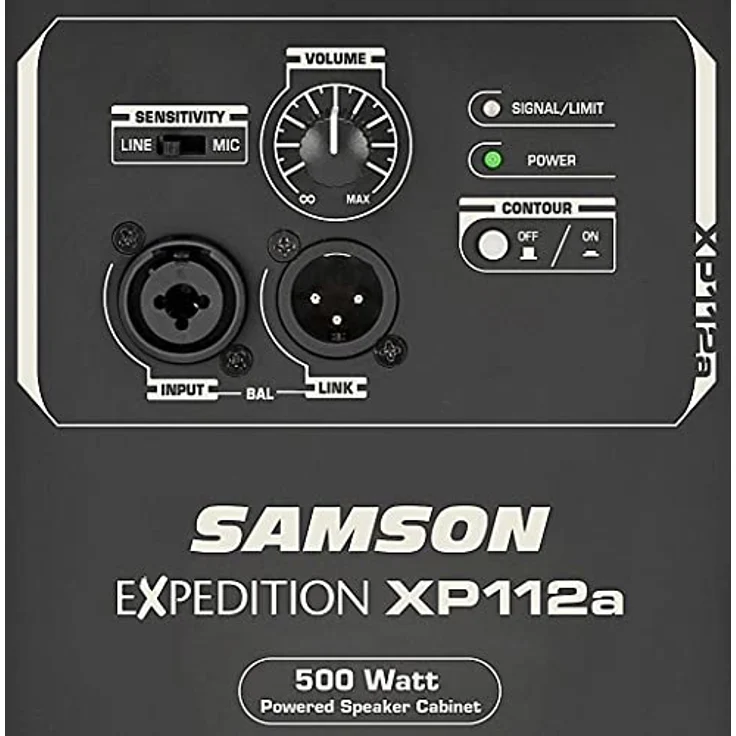 Samson XP112A, Aktiver 2-Wege Standlautsprecher mit 500 W, Schwarz, für universelle Nutzung – Bild 4