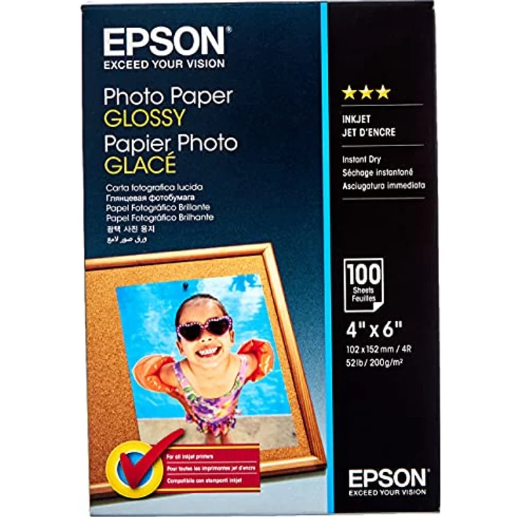 EPSON Foto Papier glänzend 100x150mm 100 Blatt 1er-Pack – Bild 4