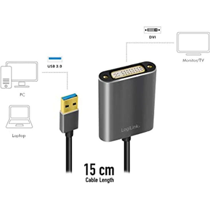 LogiLink Adapter USB 3.0 auf DVI - Preisvergleich – Bild 5