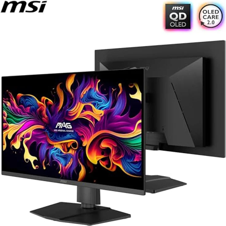 MSI MAG 273QP QD-OLED X24, 26,5-Zoll WQHD Gaming-Monitor mit 240 Hz, 0,03 ms Reaktionszeit, 99% DCI-P3 und DisplayHDR True Black 400 – Bild 2