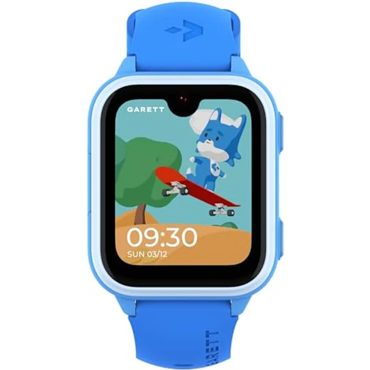 garett Smartwatch Kinder Vibe Blau, 1,78″ AMOLED, 4G LTE, GPS, Videoanruf, SOS-Funktion, Face Unlock, Android 8.1, 8 GB Speicher – Bild 3