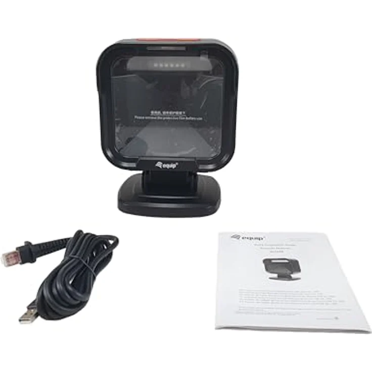 equip Barcode Omni-Direktional Laser Kabel USB 1D2D  schwarz, Barcode-Scanner, Schwarz – Bild 6