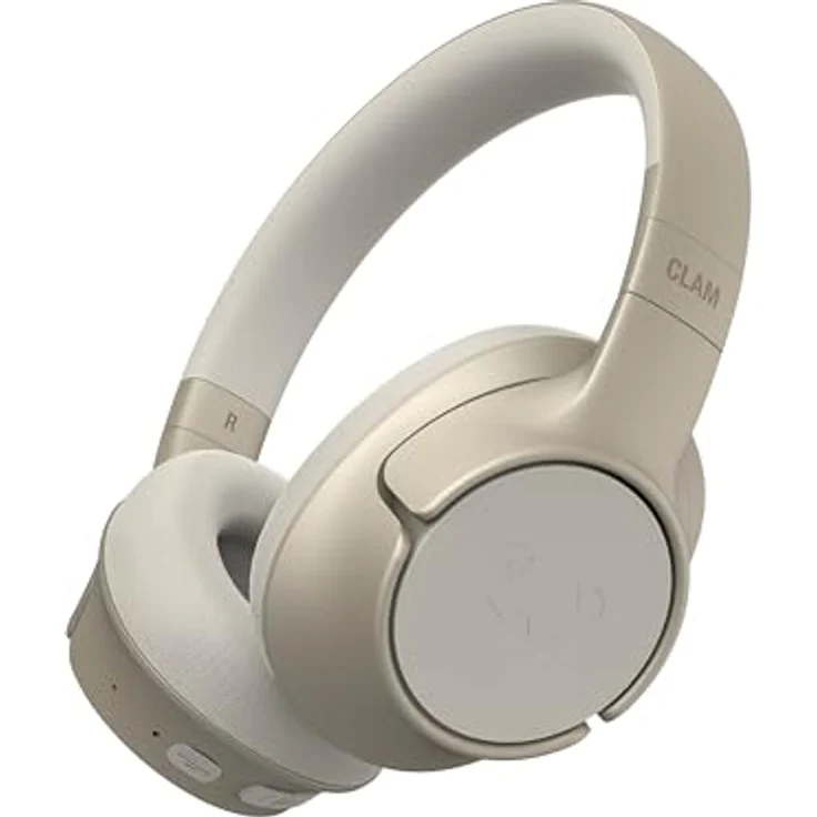 Fresh 'n Rebel Clam Fuse Bluetooth kopfhörer Over Ear mit Hybrid Active Noise Cancelling, mit ENC-Mikrofon (perfekte Anrufe), Kabellose kopfhörer mit Ambient Mode, 45h Spielzeit (Beige) – Bild 1