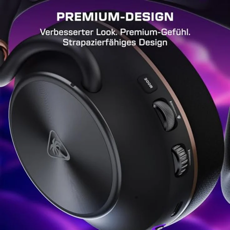 Turtle Beach Stealth Pro II Wireless Gaming-Headset, Hi-Res 24-bit Audio, Dolby Atmos, Geräuschunterdrückung, schwarz – Bild 4