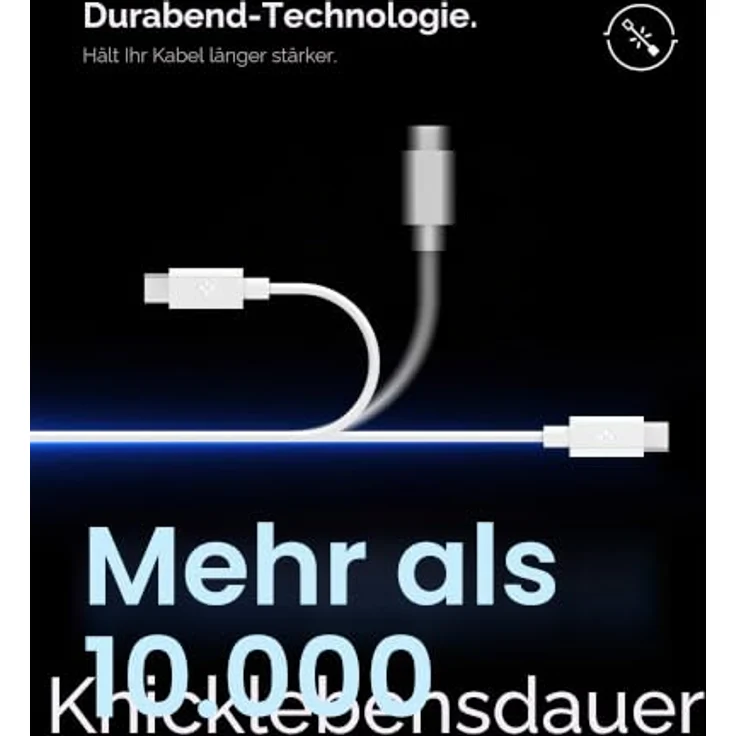 Spigen Essential USB C to USB C 60W Kabel, 2 m, weiß, USB 2.0 – Bild 3