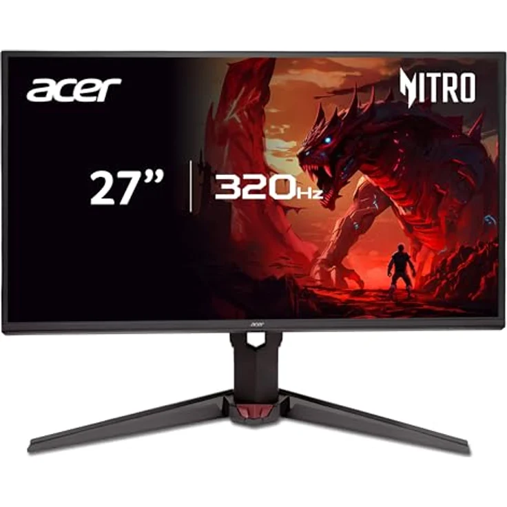 Acer Nitro XV270U F3, 27 Zoll WQHD Gaming Monitor, IPS, 320Hz, 0.5ms, höhenverstellbar, FreeSync Premium, 2xHDMI 2.1, DP 1.4 – Bild 1