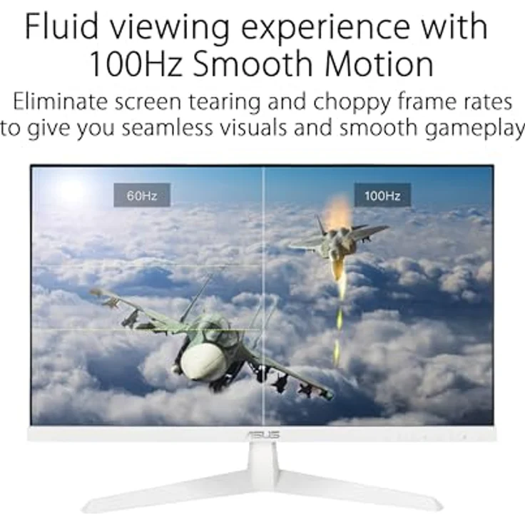 ASUS Eye Care VY249HF-W - 24 Zoll Full HD Monitor - 100 Hz, 1ms MPRT, AdaptiveSync - IPS Panel, Weiß – Bild 3