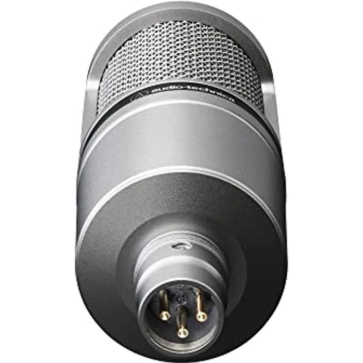 Audio-Technica AT2020 Kondensatormikrofon mit Nierencharakteristik (XLR Anschluss) für Voiceover, Podcasting, Gesang oder instrumentale Live-Aufnahmen, AT2020GM, Metal – Bild 4