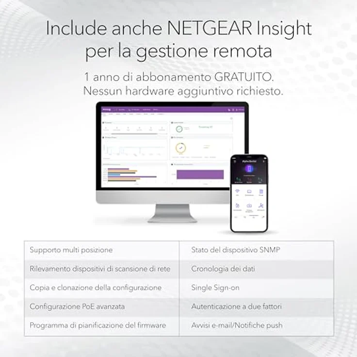 NETGEAR GS752TP 52-Port PoE Gigabit Ethernet Smart Switch: Managed, optionales Insight-Cloud-Management, 48 PoE+ bei 380 W, 4 1G SFP, Desktop- oder Rack-Befestigung – Bild 4