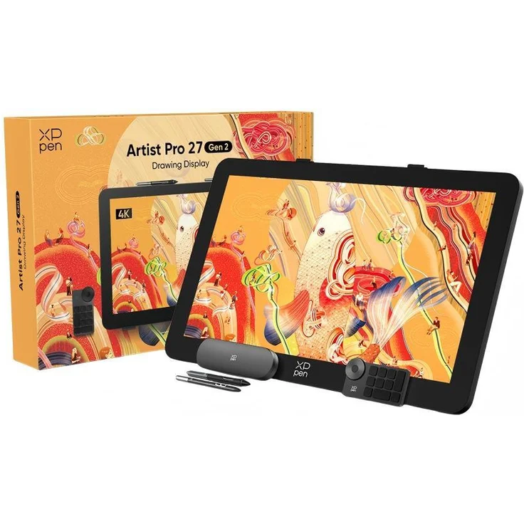 XP-Pen Artist Pro 27 (Gen 2) Grafikmonitor 26,9 Zoll 4K mit 120Hz, Touchscreen & 99% Adobe RGB
