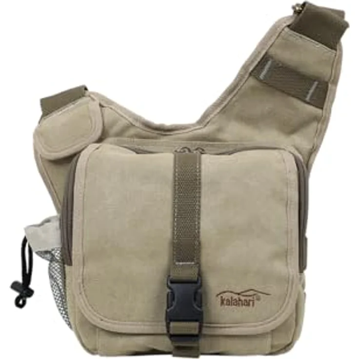 Kalahari K-51 Kikao Canvas Fototasche Khaki – Bild 2