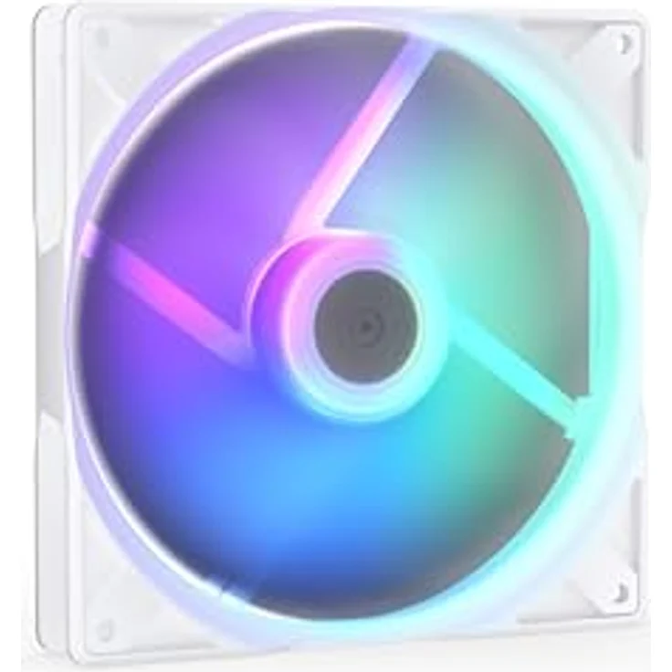ENDORFY Stratus 140 White PWM ARGB, 140 mm ARGB Gehäuselüfter mit automatischem Lüfterstopp, PWM-Steuerung und hohem Luftstrom – Bild 1