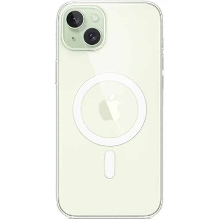 Apple iPhone 15 Plus Clear Case mit MagSafe, Transparentes Polycarbonat, Kratzfeste Beschichtung, Magnetisches Design. – Bild 4