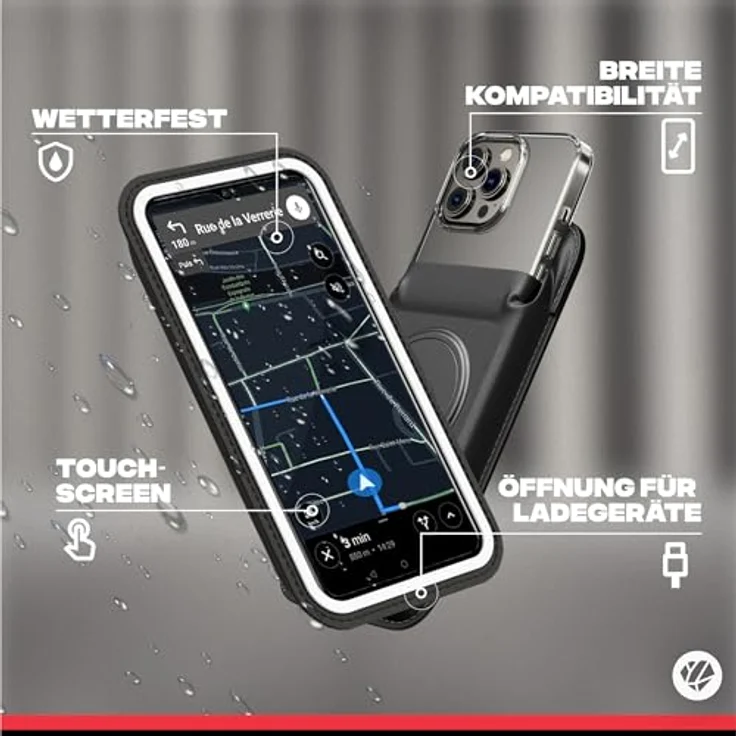 Shapeheart Magnetic Bike Mount 6.5", Smartphone Halterung für Lenker, schwarz – Bild 3