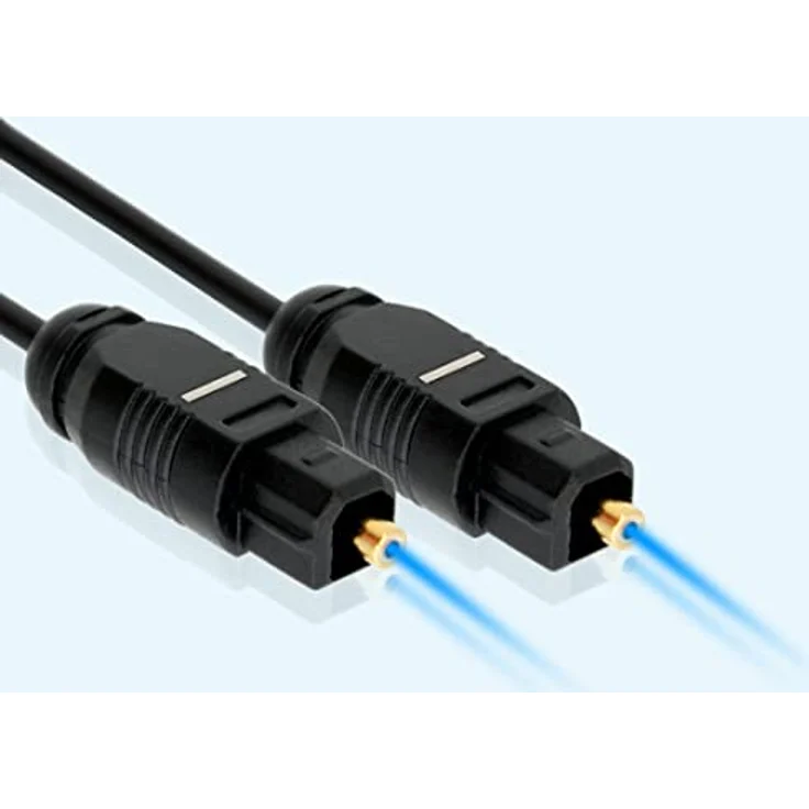 BIGtec 1m Toslink optisches Audio Kabel Lichtwellenleiter LWL 2,2mm – Bild 8