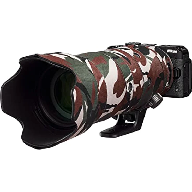 easyCover Lens Oak, Objektivschutz für Nikkor Z 70-200mm f/2.8 VR S, Grüne Camouflage, wasserfest und stoßfest aus hochwertigem Neopren und Nylon – Bild 2