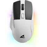Sharkoon Skiller SGM50W White, Wireless Optical Gaming Maus, RGB, PBT Button