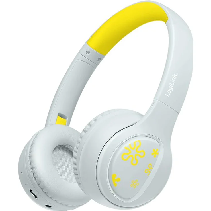 LogiLink Music Buddies, Kinderkopfhörer mit Lautstärkebegrenzung auf 85 dB, BT 5.4, faltbares Design, integriertes Mikrofon