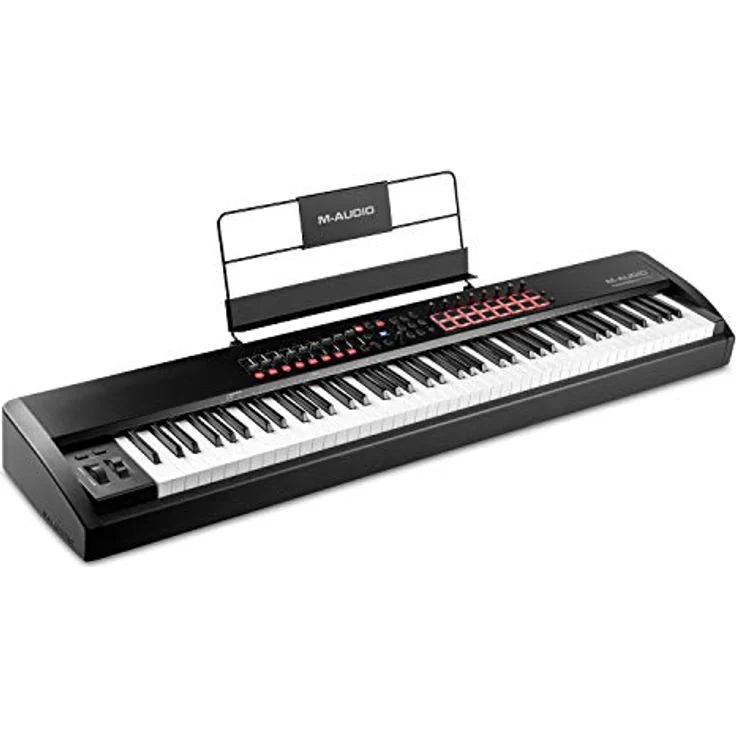 M-Audio Hammer 88 Pro – USB MIDI Keyboard Controller mit 88 gewichteten Hammermechanik-Tasten, Beat Pads, MIDI-zuweisbaren Kontrollen und Software – Bild 1