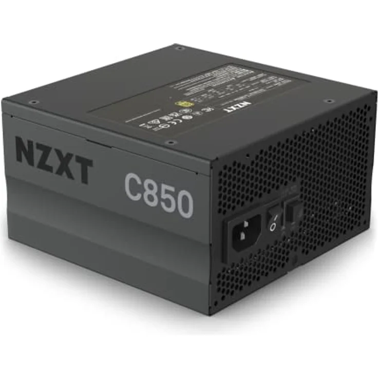 Nzxt C850 (2022) - PA-8G1BB-EU- 850-Watt-Netzteil - 80+ Gold-Zertifiziert - Hybride Silent-Fan-Steuerung - Fluiddynamische Lager - Modulares Design - Sleeved-Kabel - ATX-Gaming-Netzteil – Bild 2