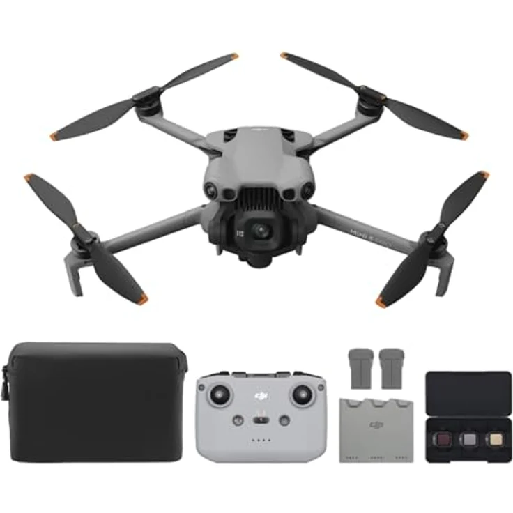 DJI Mini 5 Pro Fly More Combo mit DJI RC-N3, 4K-Kamera, 1-Zoll CMOS, omnidirektionale Hinderniserkennung, 225° Gimbal-Rotation, 3 Akkus, C0-Zertifizierung – Bild 1