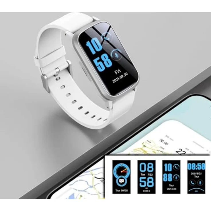 NikuTRAX GPS-Smartwatch NC92S, Sturzerkennung und Vitalfunktionen, weiß – Bild 3