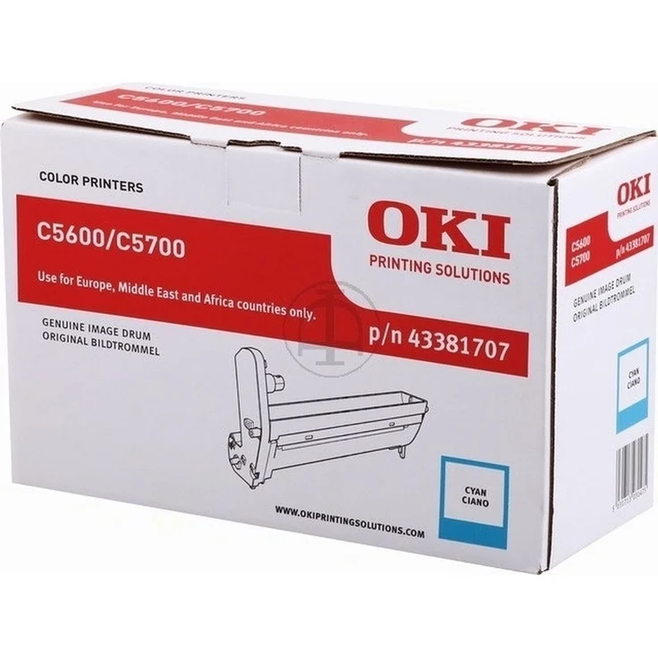 OKI Lasertrommel für C5600/C5700, cyan Tonerpatrone mit hoher Druckqualität – Bild 1
