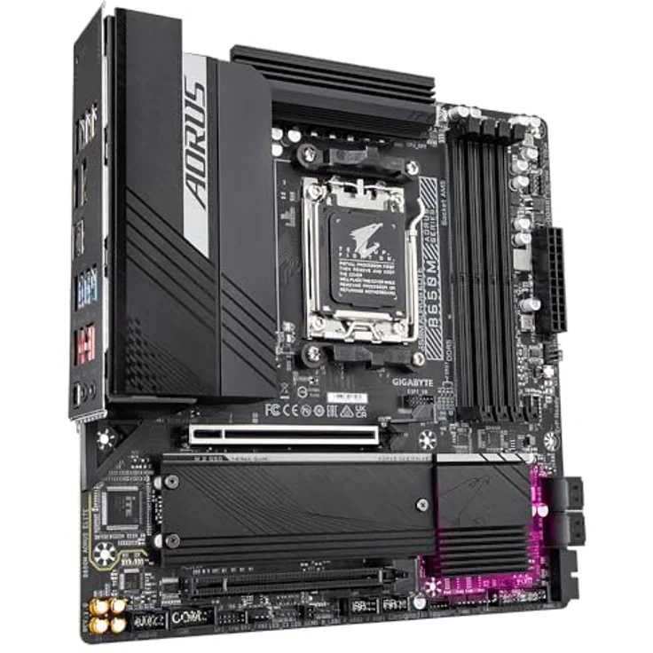 Gigabyte GA-B650M-AORUS Elite (AM5) (D), Mainboard mit DDR5-SDRAM und 256 GB RAM-Unterstützung in Schwarz – Bild 4