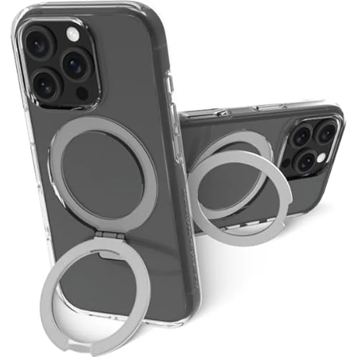 dbramante1928 Iceland Ultra, Hintere Abdeckung für Apple iPhone 16 Pro, klar, kompatibel mit MagSafe, D3O, Ständer – Bild 2