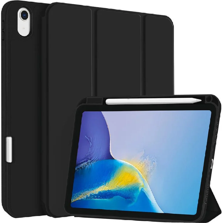 4smarts Tablet-Hülle Folio Case Basic für Apple iPad Air 11 (M2, 2024), stoßfest, schwarz