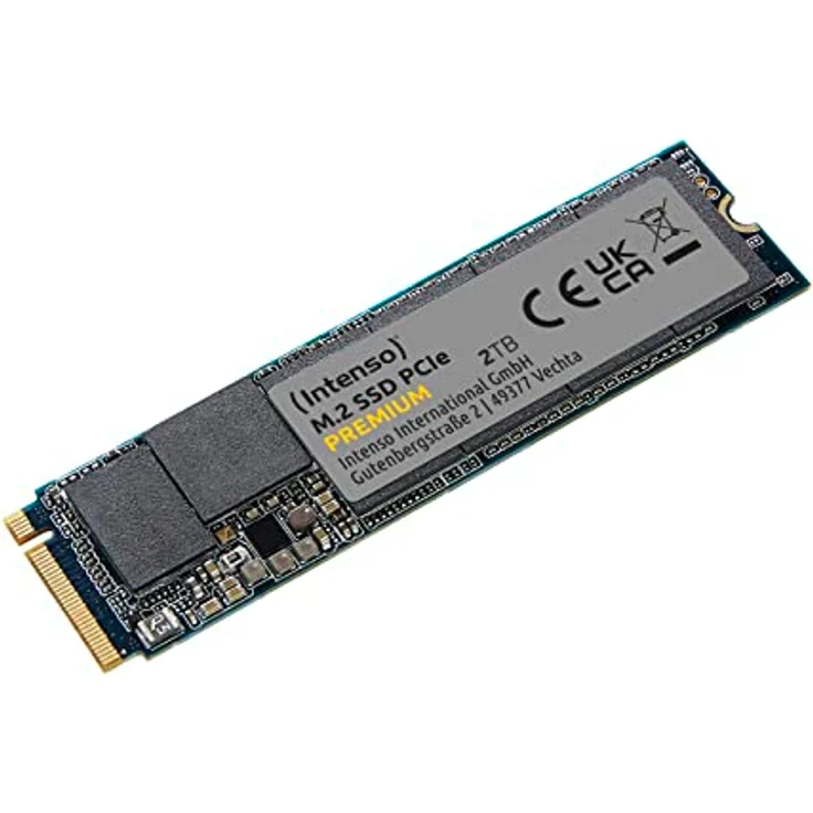 Intenso 2TB M.2 SSD PCIe Premium, bis zu 2100 MB/s, (PCI Express Gen.3x4 NVMe 1.3, Solid State Drive) – Bild 1
