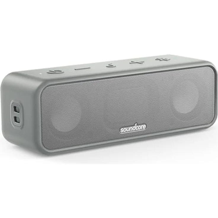 soundcore 3 von Anker: Bluetooth 5.0-Lautsprecher mit 24H Spielzeit, IPX7 wasserdicht, 16W Stereo-Sound, Titan-Membran-Treiber, PartyCast Tech, BassUp, Custom EQ – Bild 1