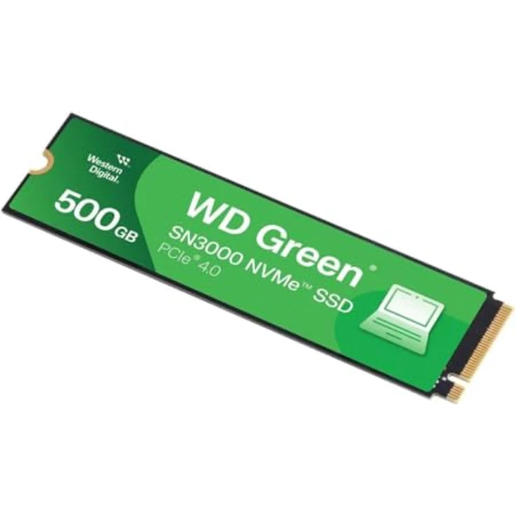 Western Digital WD Green SN3000 NVMe 500GB, PCIe Gen4 Leistung, M.2-SSD Design, 5.000 MB/s – Bild 2