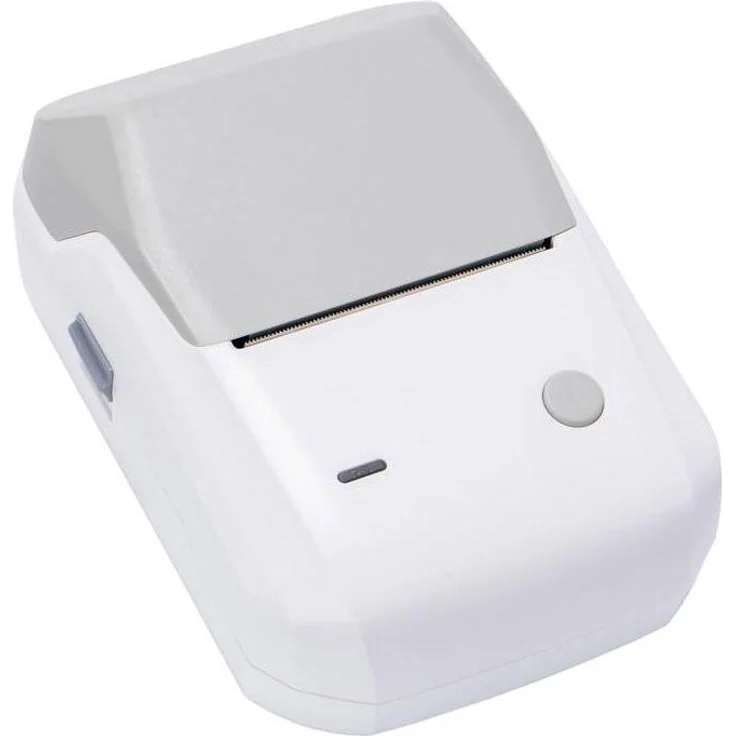 Niimbot B1, Mobiler Thermodrucker für Etiketten (203 dpi, Bluetooth, iOS/Android-kompatibel), Grau/Weiß