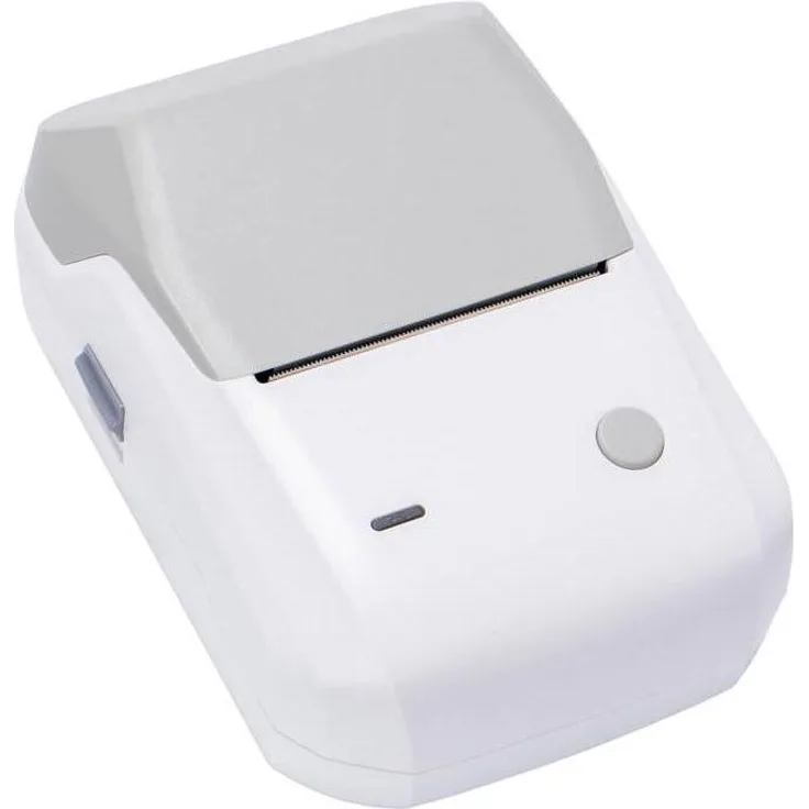 Niimbot B1, Mobiler Thermodrucker für Etiketten (203 dpi, Bluetooth, iOS/Android-kompatibel), Grau/Weiß