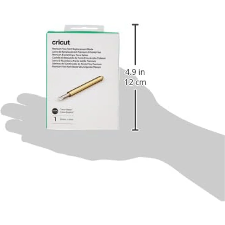 Cricut Premium Fine Point Blade, Präzisionsklinge aus hartmetallbeschichtetem Edelstahl für Cricut Maker und Explore, Gold Weiß – Bild 4