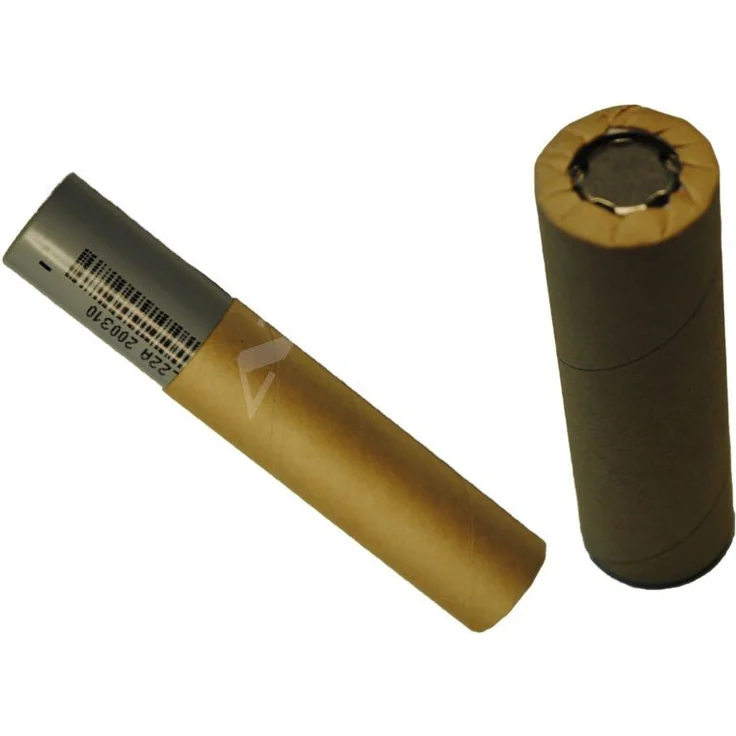 AccuCell Abstandshülle für 18650 Zellen Batterie, braun, leicht 10 g