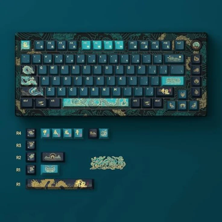 AKKO MOD 007B V3 HE Year of The Dragon Gaming Tastatur - Cream Yellow Magnetic Switches (ANSI) – Bild 6