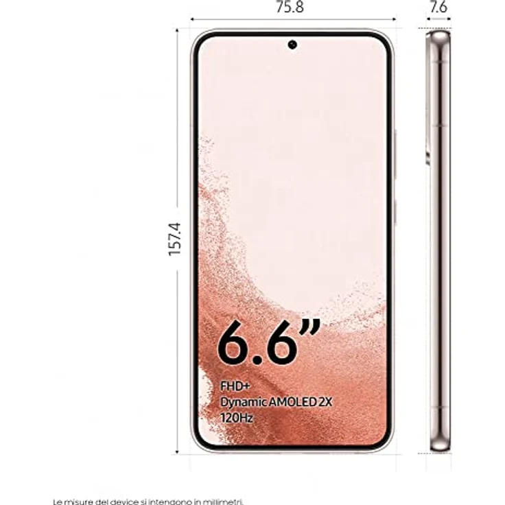 Samsung Galaxy S22+ 5G 128GB Pink Gold EU Smartphone mit 16,65cm (6,6") OLED Display, Android 12 und 50MP Triple-Kamera – Bild 3