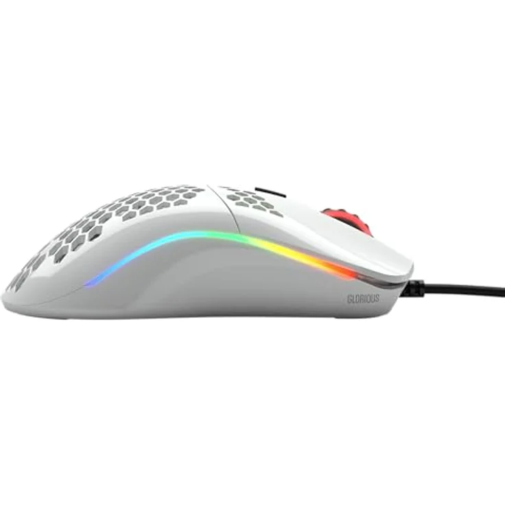 Glorious PC Gaming Race Model O Gaming-Maus mit Kabel, Weiß Glänzend – Bild 5