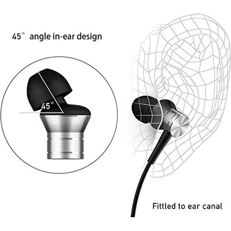 1MORE E1009 Piston Fit In-Ear Headphones silver Kopfhörer (9900100362-1) – Bild 2