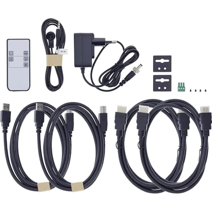 InLine KVM Switch 2-fach, HDMI, 8K@60Hz, USB 3.2, mit IR & RS-232, Schwarz – Bild 6