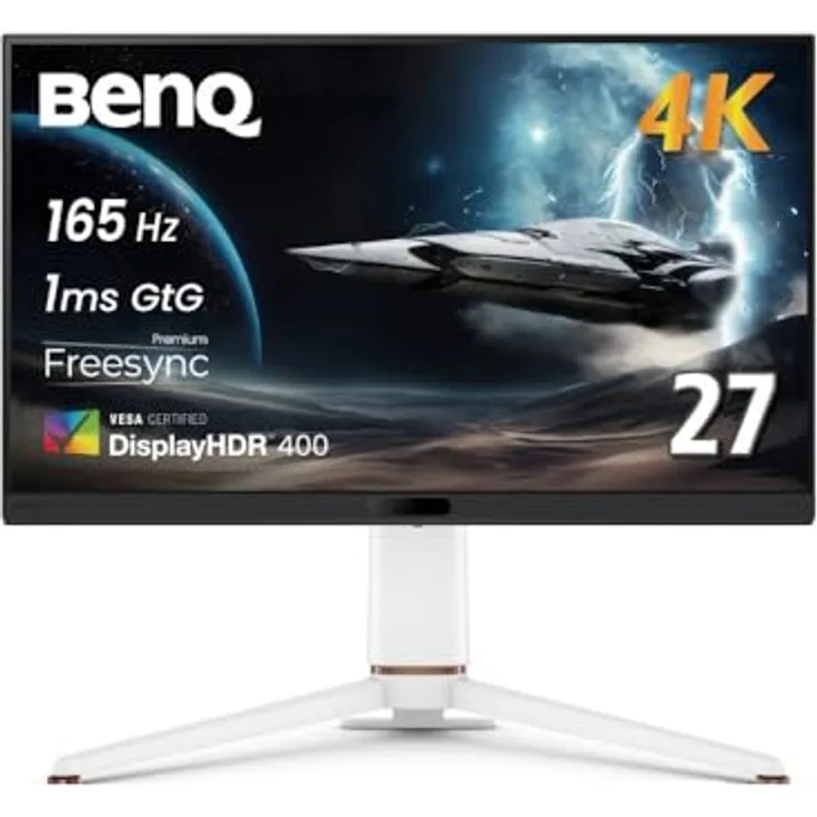 BenQ EX271U, 27” 4K Gaming Monitor mit 165Hz, AI Shadow Phage Technologie und KVM-Funktion