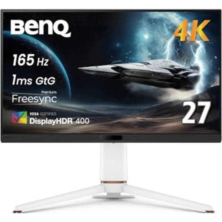 BenQ EX271U, 27” 4K Gaming Monitor mit 165Hz, AI Shadow Phage Technologie und KVM-Funktion – Bild 1