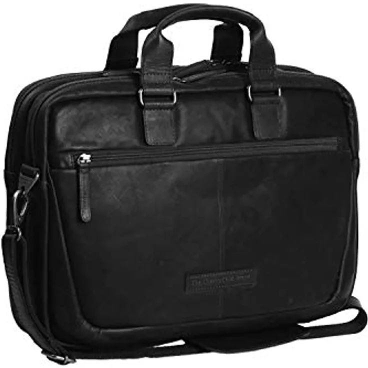 The Chesterfield Brand Aktentasche Seth 1010 (17.30"), Notebooktasche aus gewachstem Rindleder, Vintage-Look, braun