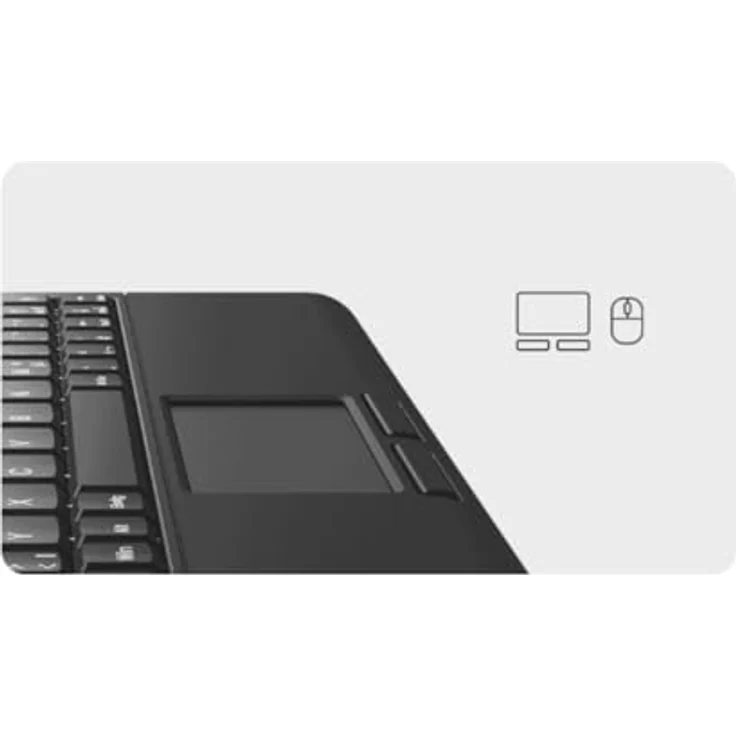 Keysonic KSK-3211ELU (DE) USB Tastatur QWERTZ Deutsch Schwarz mit Hintergrundbeleuchtung und Touchpad – Bild 5